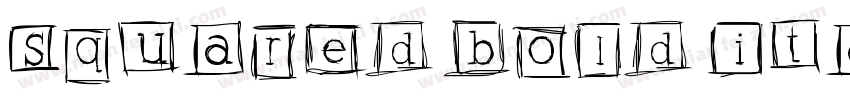 Squared Bold Italic字体转换